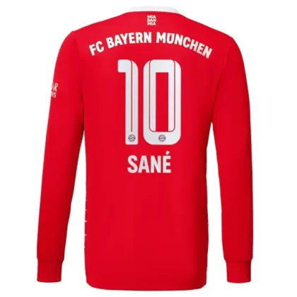 FC Bayern München Fußballtrikots 2022-23 Leroy Sané 10 Langarm Heimtrikot