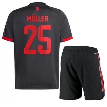 FC Bayern Munich Thomas Müller 25 3. trikot Kit Kinder 2022-23