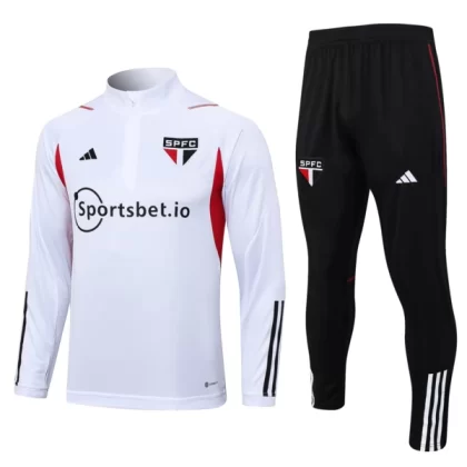 FC São Paulo Trainingsanzüge 2023-24 – 1-4 Zip Weiß