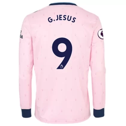 Günstige Arsenal G.Jesus 9 Langarm 3. Ausweichtrikot 2022-23