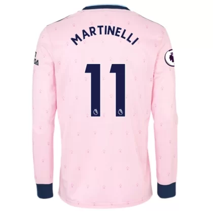 Günstige Arsenal Martinelli 11 Langarm 3. Ausweichtrikot 2022-23