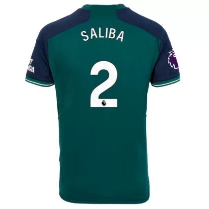 Günstige Arsenal Saliba 2 3. Ausweichtrikot 2023/24