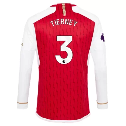 Günstige Arsenal Tierney 3 Langarm Heimtrikot 2023/24