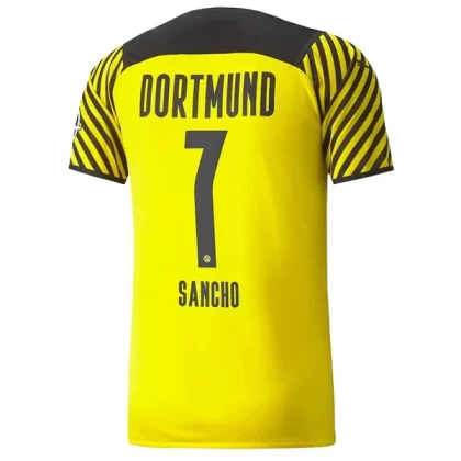 Günstige BVB Borussia Dortmund Jadon Sancho 7 Heimtrikot 2021-22