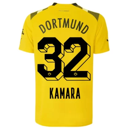 Günstige BVB Borussia Dortmund Kamara 32 3. Ausweichtrikot 2022-23