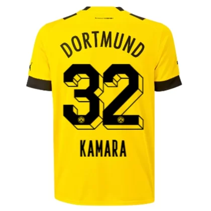 Günstige BVB Borussia Dortmund Kamara 32 Heimtrikot 2022-23