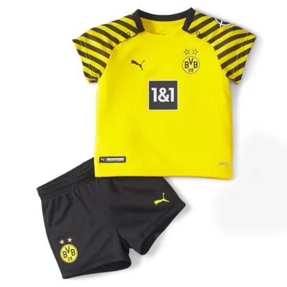 Günstige BVB Borussia Dortmund Kinder Heim Trikotsatz 2021-22