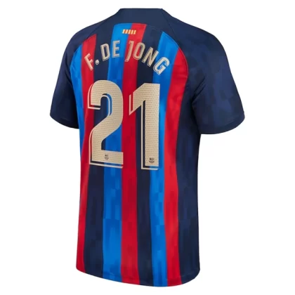 Günstige FC Barcelona F. De Jong 21 Heimtrikot 2022-23