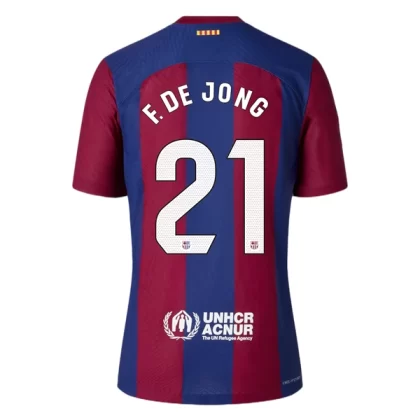 Günstige FC Barcelona F. De Jong 21 Heimtrikot 2023/24