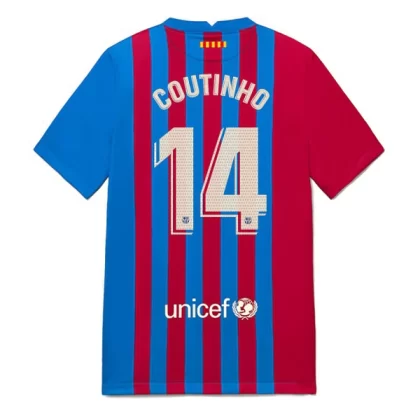 Günstige FC Barcelona Philippe Coutinho 14 Heimtrikot 2021-22