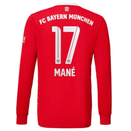 Günstige FC Bayern München Sadio Mané 17 Langarm Heimtrikot 2022-23