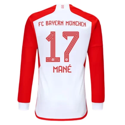 Günstige FC Bayern München Sadio Mané 17 Langarm Heimtrikot 2023/24