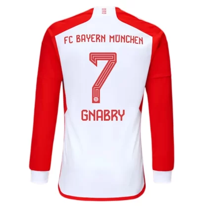 Günstige FC Bayern München Serge Gnabry 7 Langarm Heimtrikot 2023/24