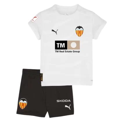 Günstige FC Valencia Kinder Heim Trikotsatz 2023/24