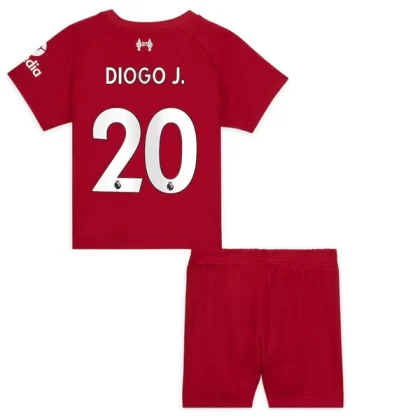 Günstige Liverpool Diogo J. 20 Kinder Heim Trikotsatz 2022-23