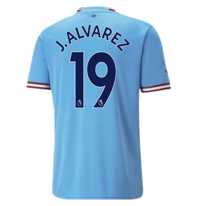 Günstige Manchester City J. Alvarez 19 Heimtrikot 2022-23