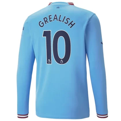 Günstige Manchester City Jack Grealish 10 Langarm Heimtrikot 2022-23