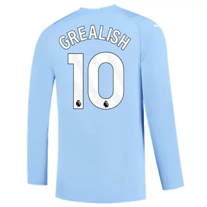 Günstige Manchester City Jack Grealish 10 Langarm Heimtrikot 2023/24