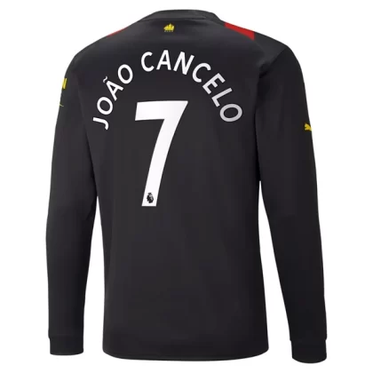 Günstige Manchester City Joao Cancelo 7 Langarm Auswärtstrikot 2022-23