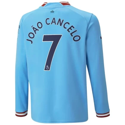 Günstige Manchester City Joao Cancelo 7 Langarm Heimtrikot 2022-23