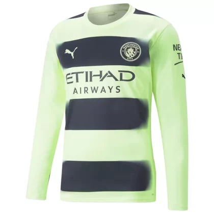 Günstige Manchester City Langarm 3. Ausweichtrikot 2022-23