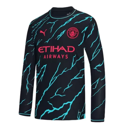 Günstige Manchester City Langarm 3. Ausweichtrikot 2023/24