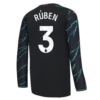 Günstige Manchester City Rúben Dias 3 Langarm 3. Ausweichtrikot 2023/24