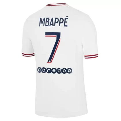 Günstige Paris Saint Germain PSG Fourth Kylian Mbappé 7 Heimtrikot 2021-22