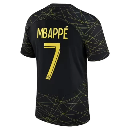 Günstige Paris Saint Germain PSG Fourth Kylian Mbappé 7 Heimtrikot 2022-23