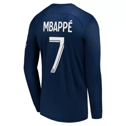 Günstige Paris Saint Germain PSG Kylian Mbappé 7 Langarm Heimtrikot 2022-23