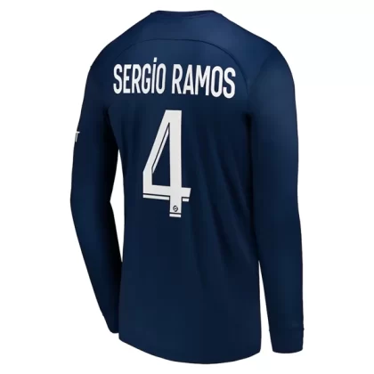 Günstige Paris Saint Germain PSG Sergio Ramos 4 Langarm Heimtrikot 2022-23