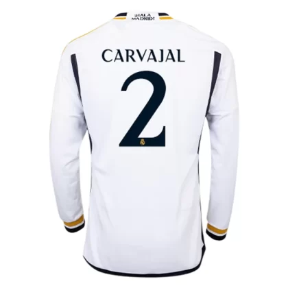 Günstige Real Madrid Carvajal 2 Langarm Heimtrikot 2023/24