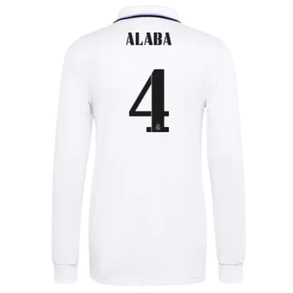 Günstige Real Madrid David Alaba 4 Langarm Heimtrikot 2022-23