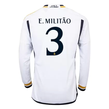 Günstige Real Madrid E. Militao 3 Langarm Heimtrikot 2023/24