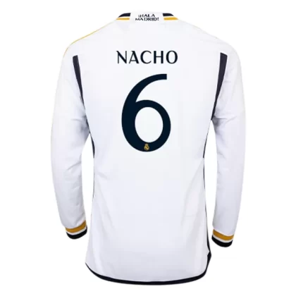 Günstige Real Madrid Nacho 6 Langarm Heimtrikot 2023/24