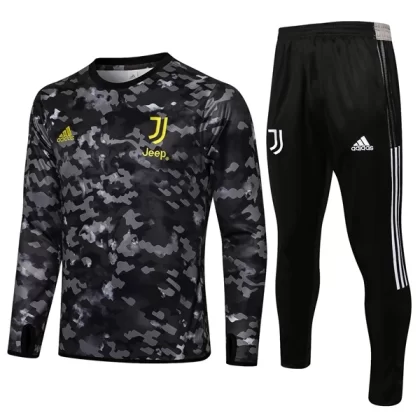 Juventus Sweatshirts Anzüge 2021-22 – Schwarz Grau