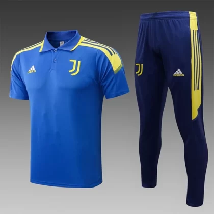 Juventus Trainings Poloshirt Anzüge Anzüge 2022-23 – Blau