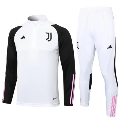 Juventus Trainingsanzüge 2023-24 – 1-4 Zip Weiß