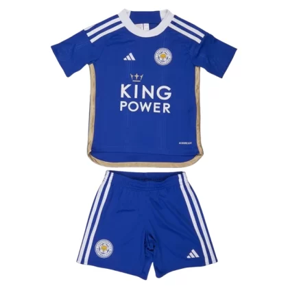 Leicester City 2023-24 Heimtrikot Kit Kinder