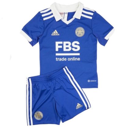 Leicester City Heimtrikot Kit Kinder 2022-23