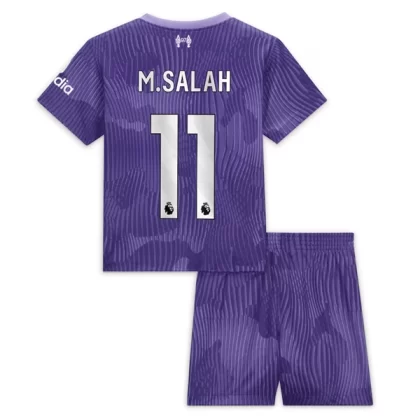 Liverpool 2023-24 M.Salah 11 3. trikot Kit Kinder