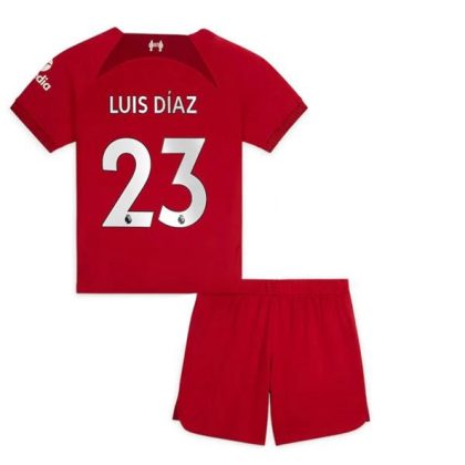 Liverpool Luis Diaz 23 Heimtrikot Kit Kinder 2022-23