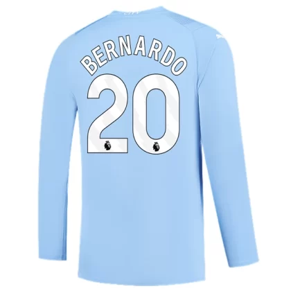 Manchester City Fußballtrikots 2023-24 Bernardo Silva 20 Langarm Heimtrikot