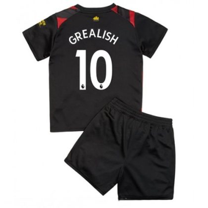 Manchester City Jack Grealish 10 Auswärtstrikot Kit Kinder 2022-23