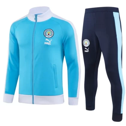 Manchester City Trainingsjackenanzüge 2023-24 – Blau