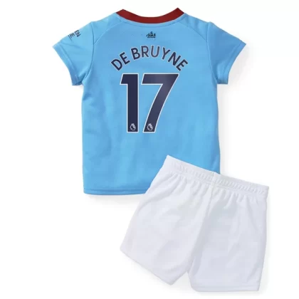 Manchester City Trikotsatz Kinder 2022-23 Kevin De Bruyne 17 Heimtrikot