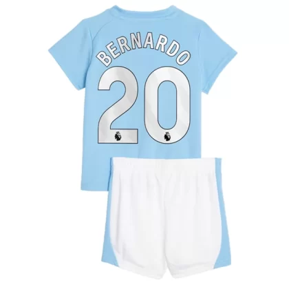 Manchester City Trikotsatz Kinder 2023-24 Bernardo Silva 20 Heimtrikot