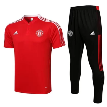 Manchester United Trainings Poloshirt Anzüge Anzüge 2022-23 – Rot Weiß