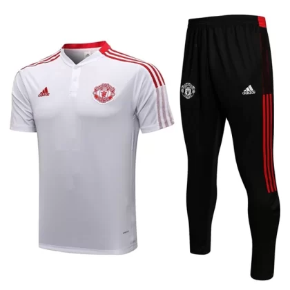 Manchester United Trainings Poloshirt Anzüge Anzüge 2022-23 – Weiß Weiß