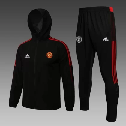 Manchester United Trainingsanzüge Windrunner 2022-23 – Schwarz